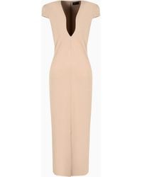Giorgio Armani - Milano-Stitch, Viscose Blend Tube Dress - Lyst