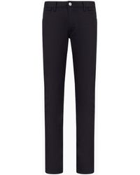 Giorgio Armani - Stretch-Cotton, Five-Pocket Trousers - Lyst