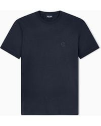 Giorgio Armani - Oversized Silk, Linen And Cotton T-Shirt - Lyst