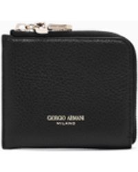 Giorgio Armani - Small Wrap-Around Zip Wallet - Lyst
