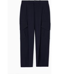 Giorgio Armani - Single-Pleat, Pure Virgin Wool Crêpe Trousers - Lyst