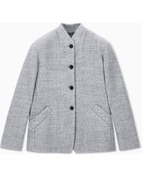 Giorgio Armani - Regular Fit Guru Collar Jacket - Lyst