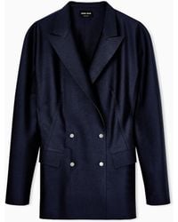Giorgio Armani - Double-Breasted Jacket - Lyst