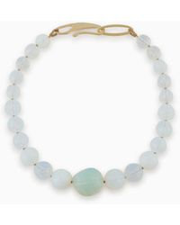 Giorgio Armani - Choker Necklace With Opalescent Spheres - Lyst