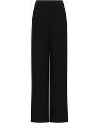 Giorgio Armani - Straight-Cut, Silk-Cady Trousers - Lyst