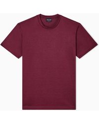 Giorgio Armani - Plain-Knit Jersey T-Shirt - Lyst