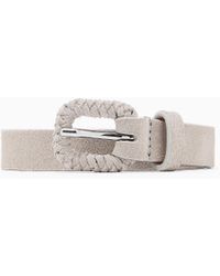 Giorgio Armani - Suede Belt With Buckle - Lyst