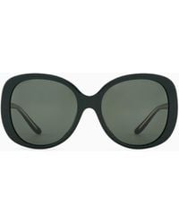 Giorgio Armani - Sonnenbrille Mit Runder Fassung Für Damen - Lyst