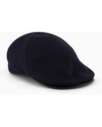 Giorgio Armani - Gorra Modelo Boina En Mezcla De Lana - Lyst