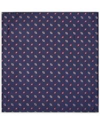 Giorgio Armani - Pochette De Seda Con Motivo Geométrico En Tejido Jacquard - Lyst