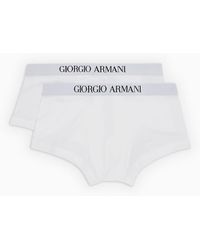 Giorgio Armani - Two-pack Of Stretch Cotton Boxers - Lyst
