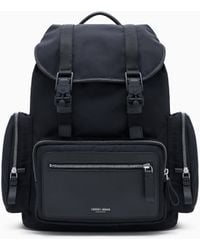 Giorgio Armani - Rucksack Aus Recyceltem Nylon Und Genarbtem Leder - Lyst