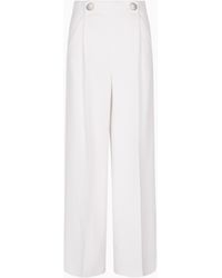 Giorgio Armani - Pantalon À Une Pince En Cady De Crêpe De Soie - Lyst