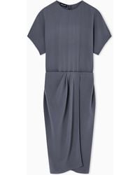 Giorgio Armani - Vestido Largo En Crepé De Seda Lavada - Lyst