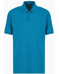 Giorgio Armani - Stretch Cotton Piqué Polo Shirt - Lyst