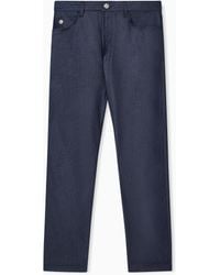 Giorgio Armani - Stretch Cotton Denim Twill Jeans - Lyst
