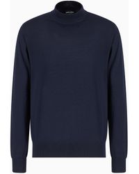 Giorgio Armani - Maglia A Collo Alto - Lyst