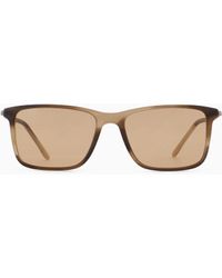 Giorgio Armani - Sonnenbrille Für Herren Mit Rechteckiger Fassung - Lyst