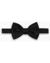 Giorgio Armani - Pajarita Anudada De Seda Pura - Lyst