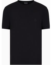 Giorgio Armani - Maglia Girocollo A Maniche Corte - Lyst