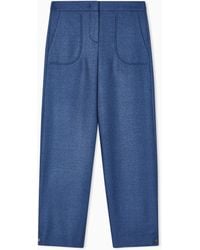 Giorgio Armani - Silk And Wool Trousers - Lyst