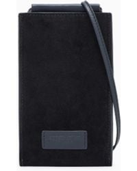 Giorgio Armani - Funda Para Teléfono Móvil En Piel De Becerro Y Ante - Lyst