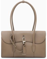 Giorgio Armani - Small Pebbled Leather Shoulder Bag - Lyst