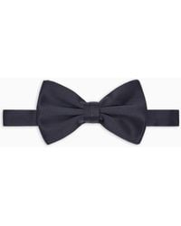 Giorgio Armani - Large, Pure Silk Knotted Bow Tie - Lyst