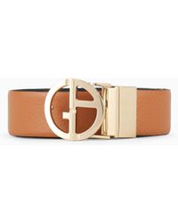 Giorgio Armani - Two-Toned, Reversible Leather Belt - Lyst