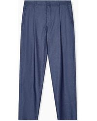 Giorgio Armani - Single-Pleat Trousers - Lyst