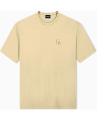 Giorgio Armani - T-Shirt Regular Fit Organic Cotton Interlock Jersey - Lyst