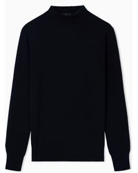 Giorgio Armani - Pure Cashmere Mock-Neck Jumper - Lyst