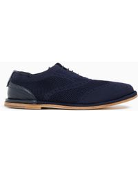 Giorgio Armani - Suede Lace-Ups With Leather Detail - Lyst