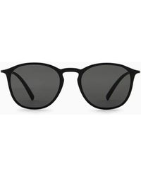 Giorgio Armani - Sonnenbrille Für Herren Mit Panto-fassung - Lyst