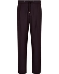 Giorgio Armani - Trouser Cashmere Regular Fit Solid Stretch Drap - Lyst