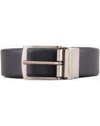 Giorgio Armani - Gift Box With Reversible Leather Belt And Two Buckles - Lyst