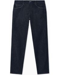 Giorgio Armani - Five-Pocket, Regular Fit, Stretch Cotton-Denim Trousers - Lyst