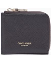 Giorgio Armani - Small Wrap-Around Zip Wallet - Lyst