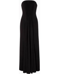 Giorgio Armani - Asv Triple Silk-Georgette Bustier Dress - Lyst