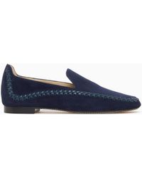 Giorgio Armani - Suede Slip-Ons With Interweaving - Lyst