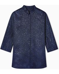 Giorgio Armani - Viscose-Blend Single-Breasted Jacket With Sequins - Lyst