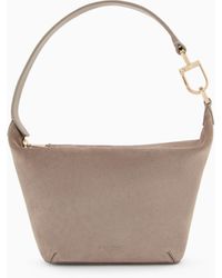 Giorgio Armani - Hobo Bag La Prima Soft Im Mini-Format Aus Veloursleder - Lyst