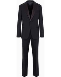Giorgio Armani - Pure Wool, Half-Canvassed, Slim-Fit Tuxedo From The Soho Line - Lyst