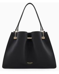 Giorgio Armani - Pebbled Bag With Double Leather Handles - Lyst