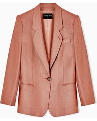 Giorgio Armani - Silk And Wool Single-Breasted Jacket - Lyst