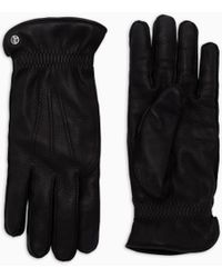 Giorgio Armani - Guantes De Piel De Ciervo - Lyst