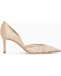 Giorgio Armani - Tulle, Satin And Rhinestone Court Shoes - Lyst