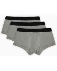 Giorgio Armani - Pack Of Three Stretch Jersey Boxers - Lyst
