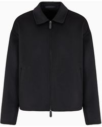 Giorgio Armani - Blouson Aus Doppellagigem Kaschmirstoff - Lyst