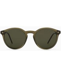 Giorgio Armani - Panto Asian-fit Sunglasses - Lyst